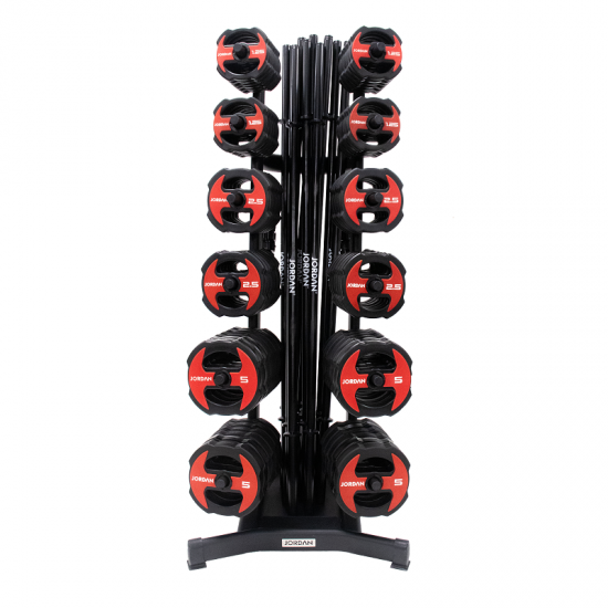 Jordan classic studio rubber barbell online set